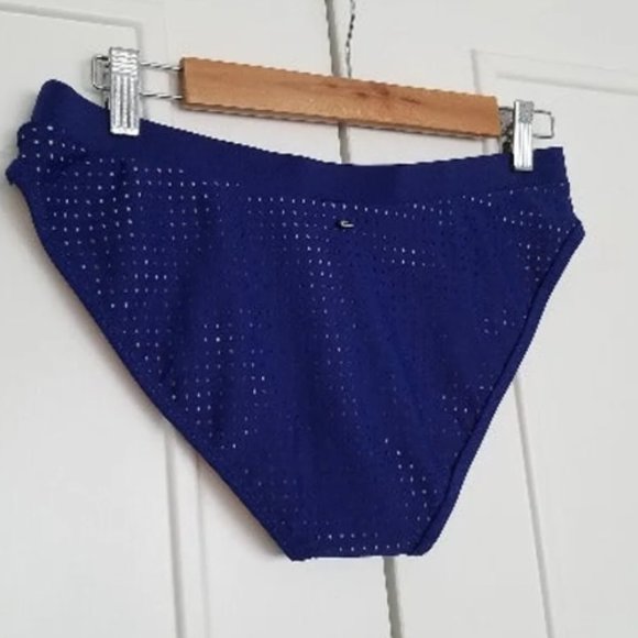 NWT FABLETICS VALENTINA BIKINI BOTTOM SWIMSUIT BLUE M S - Picture 4 of 9